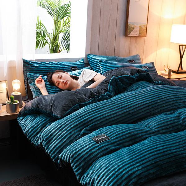 Stornfield | Thickened Corduroy Velvet Bedding Set