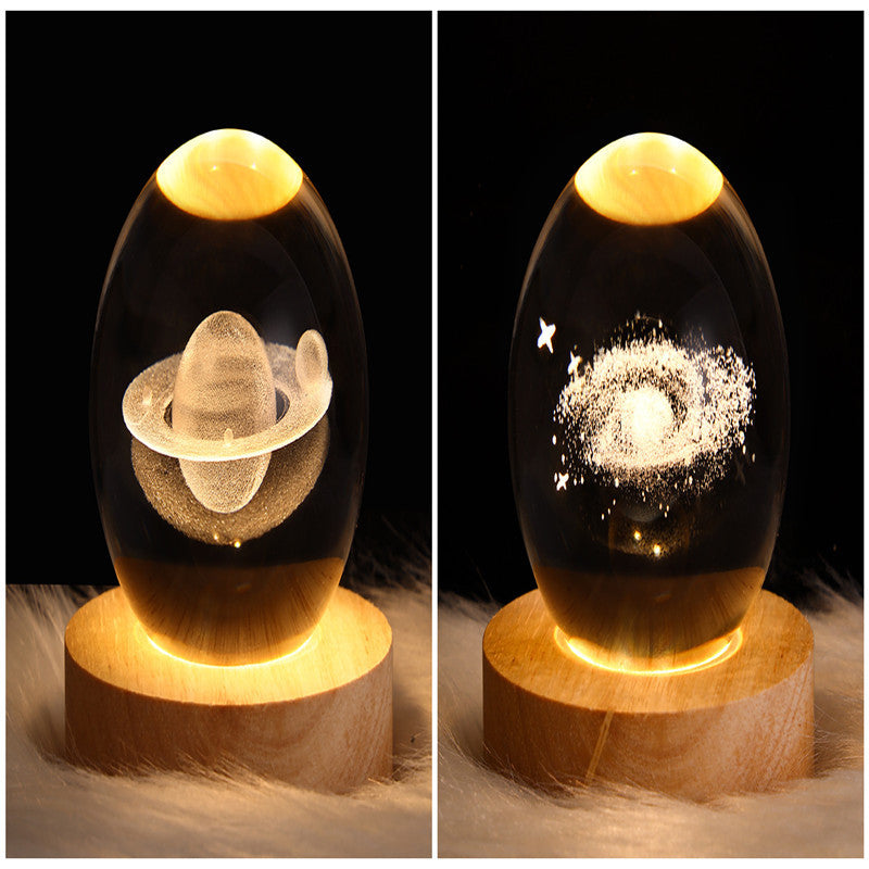 3D Galaxy Crystal Ball LED Night Light | Stornfield