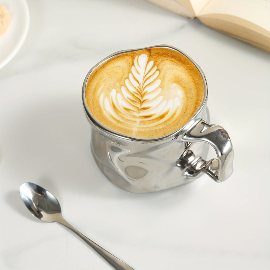 CreArt Mug – Handmade Ceramic Coffee Mug with Unique Crumpled Design | Stornfield