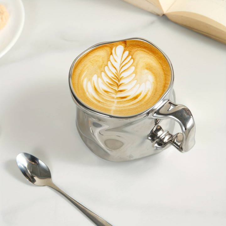CreArt Mug – Handmade Ceramic Coffee Mug with Unique Crumpled Design | Stornfield