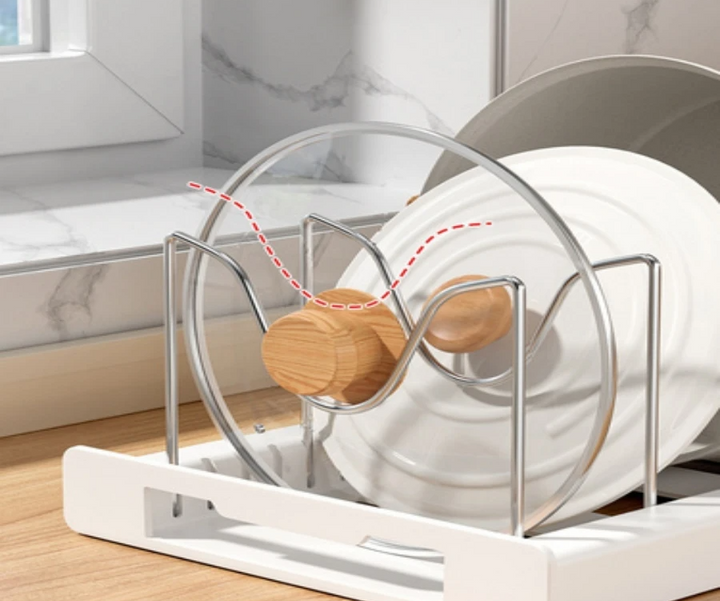 FlexiCook LidMaster – Foldable Kitchen Utensil & Pot Lid Holder for More Organization Stornfield