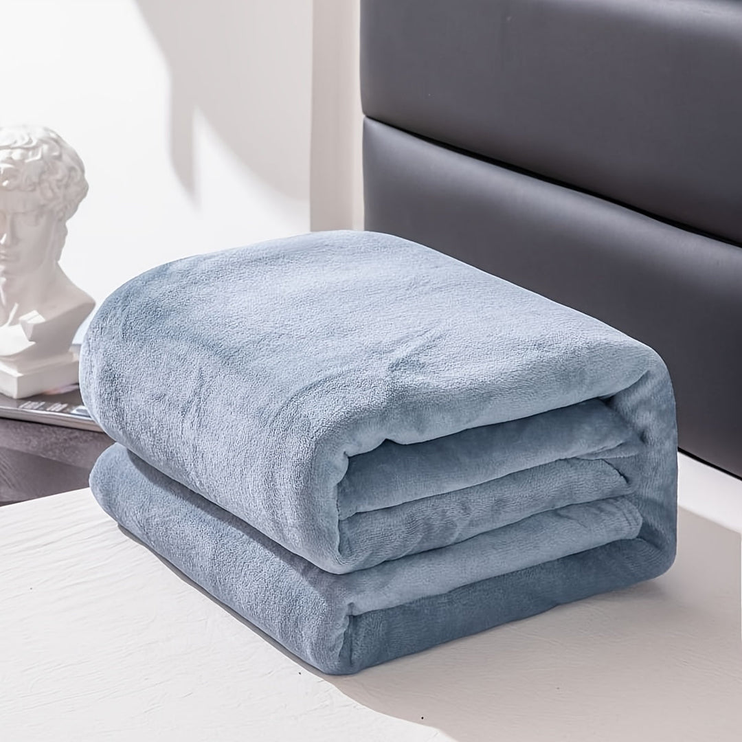 Stornfield | Soft and Warm Grey Flannel Blanket for All Seasons