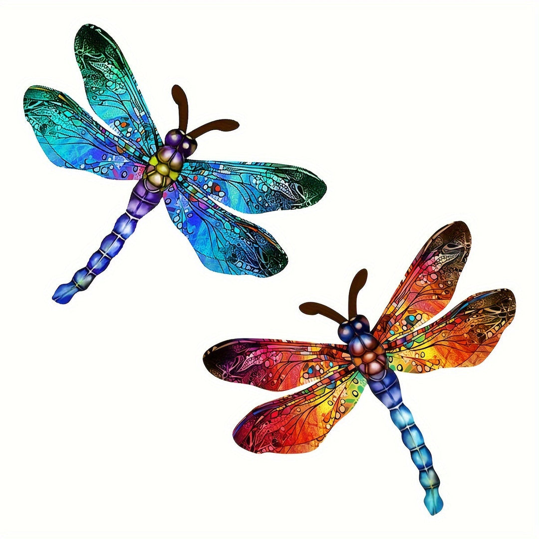 Stornfield | Vibrant Metal Dragonfly Wall Art – Outdoor Art Decor for Gardens, Homes, and Events – Durable, Versatile, and Eye-Catching – A Perfect Gift Idea for Any Occasion