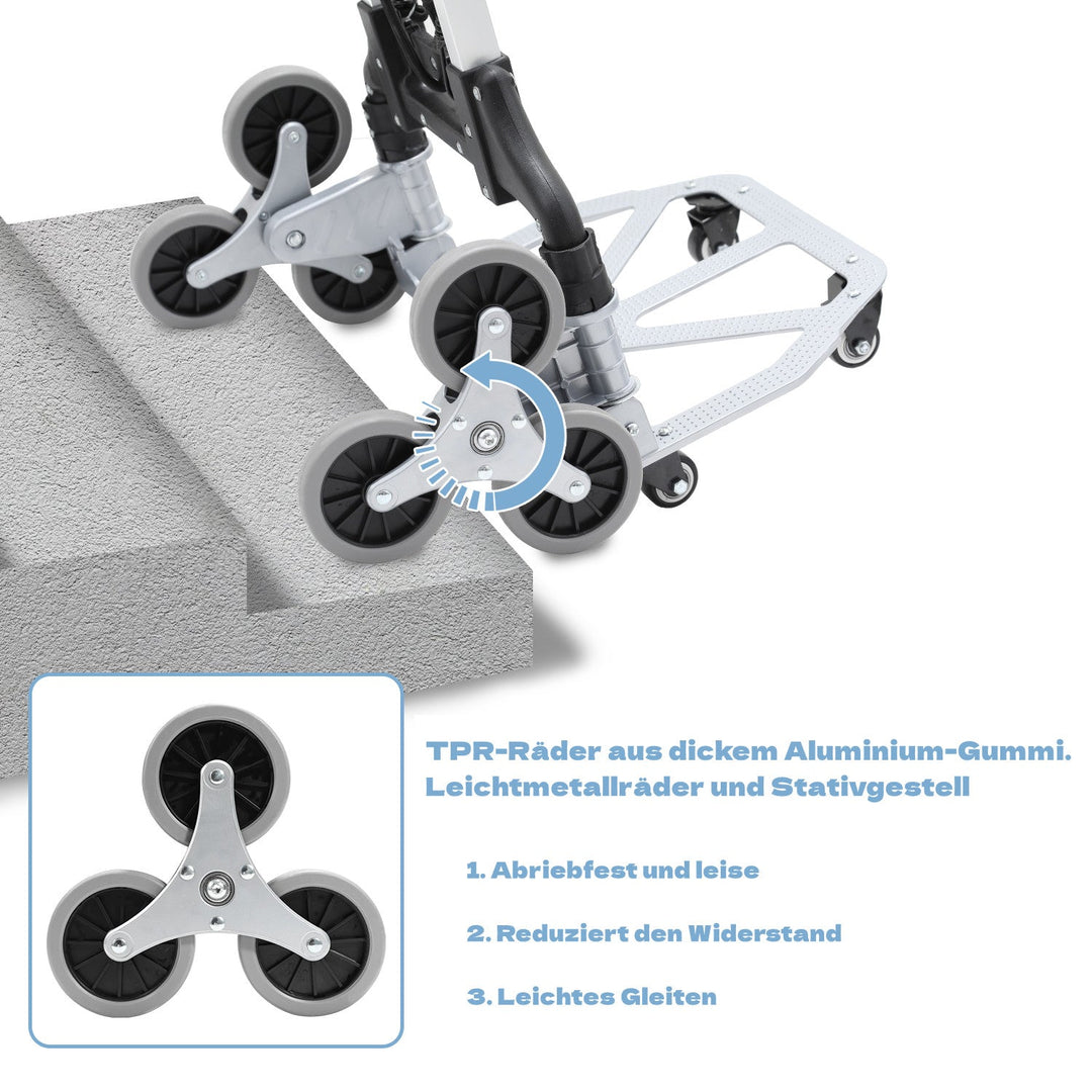 Stair Climber Trolley Foldable Stair Hand Truck up to 75kg | Stornfield