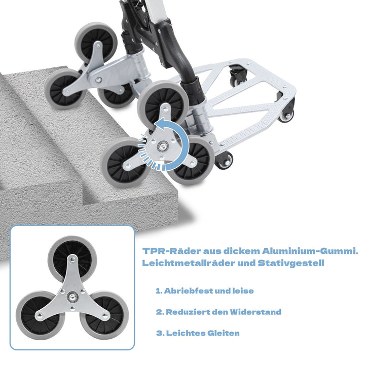 Stair Climber Trolley Foldable Stair Hand Truck up to 75kg | Stornfield
