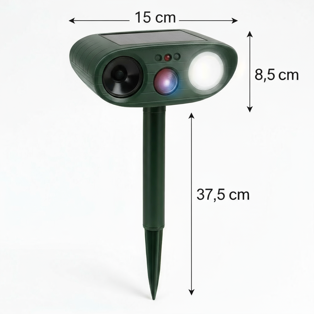 Stornfield | Solar-Powered Ultrasonic Deer Repeller - Effective Deer Deterrent for Gardens & Yards in 48 Hours