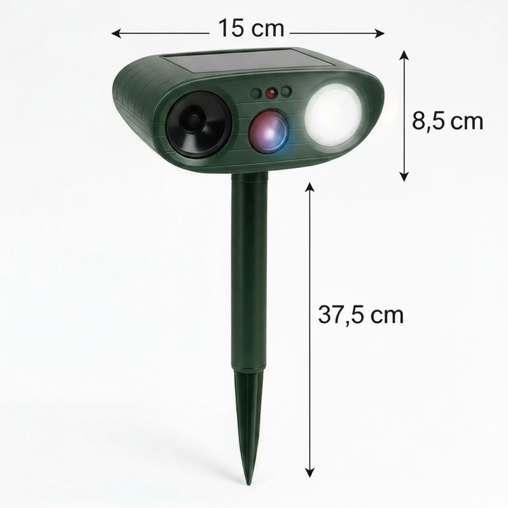 Stornfield | Solar-Powered Ultrasonic Deer Repeller - Effective Deer Deterrent for Gardens & Yards in 48 Hours