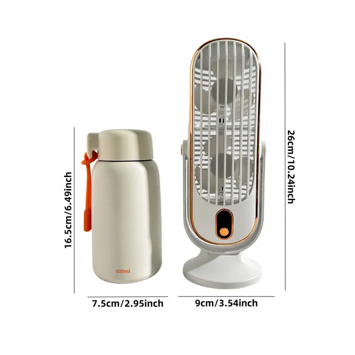 Portable Mini Air Conditioner with USB Charging – 5 Speeds & 720° Rotation | Stornfield