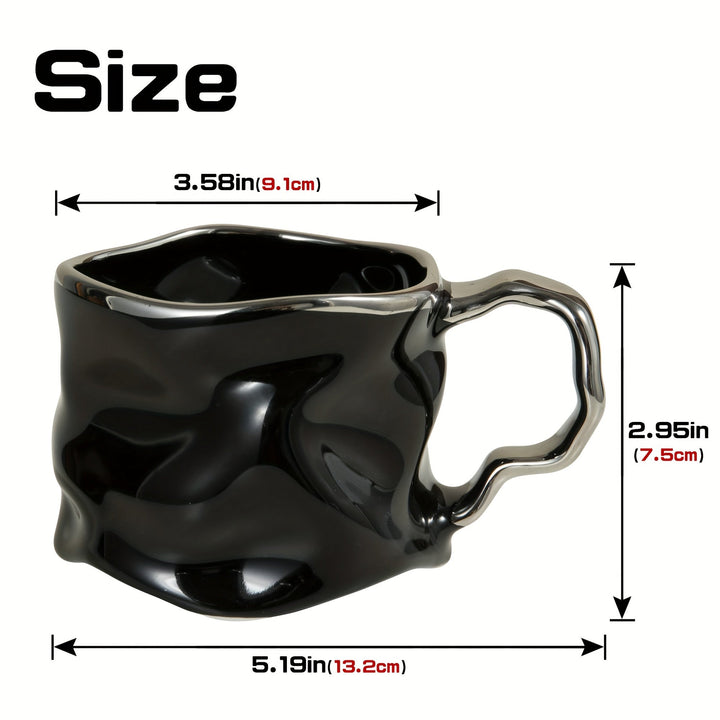 CreArt Mug – Handmade Ceramic Coffee Mug with Unique Crumpled Design | Stornfield