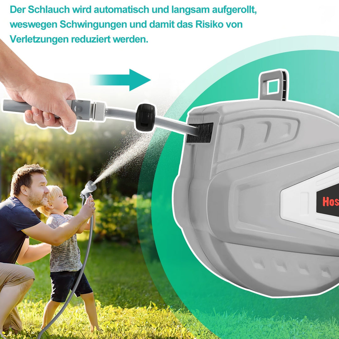 Hose reel water hose reel with hand shower garden hose | Stornfield
