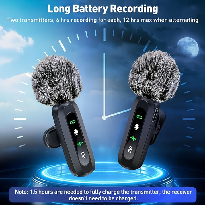 Stornfield | SoundSnap Wireless Clip Microphone – USB-C Microphone for Smartphone and Tablet