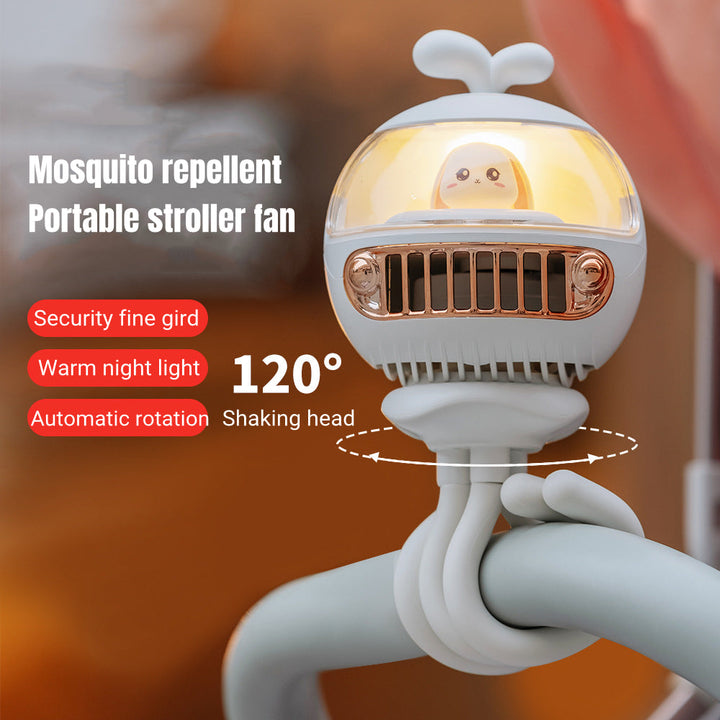 Cartoon Safety Bladeless Stroller Fan | Stornfield
