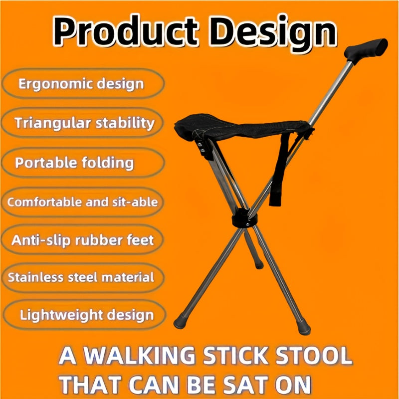 2-in-1 Walking Stick with Seat | Stornfield