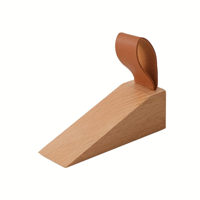 NordGrip Wooden Doorstopper – Scandinavian Design with Non-Slip Base | Stornfield