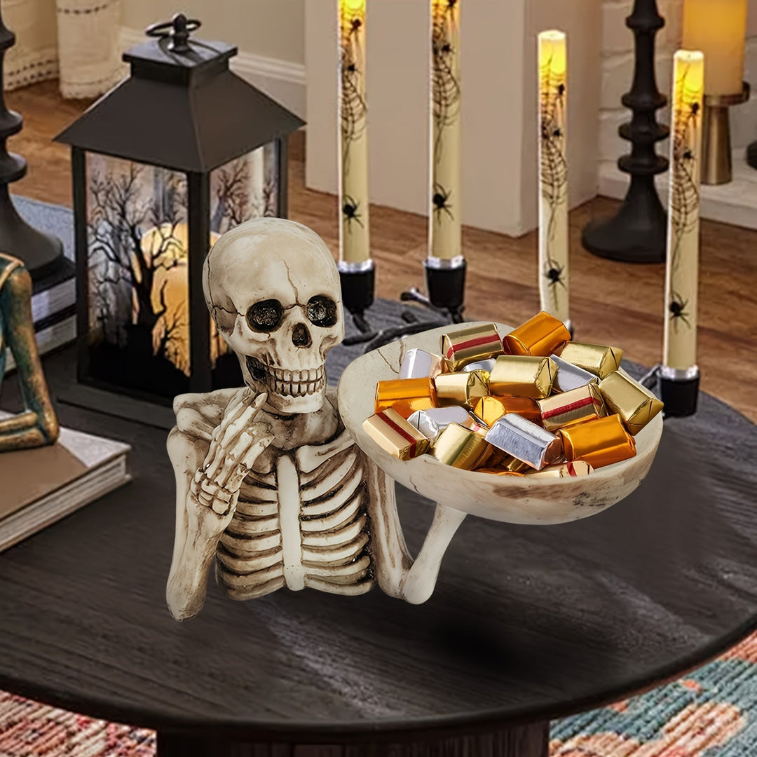 GhoulBowl Skull Bowl – Resin Halloween Candy Bowl and Gothic Decoration | Stornfield