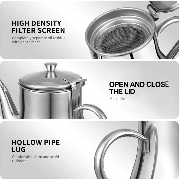 Stornfield Stainless Steel Oil Strainer Pot