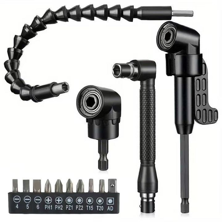 Drill machine angle attachment with accessory set | Stornfield