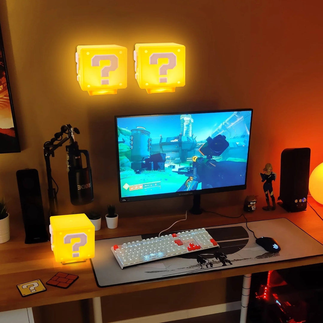 Stornfield Super Mario-inspired Gaming Decor - Power-Up Block Night Light