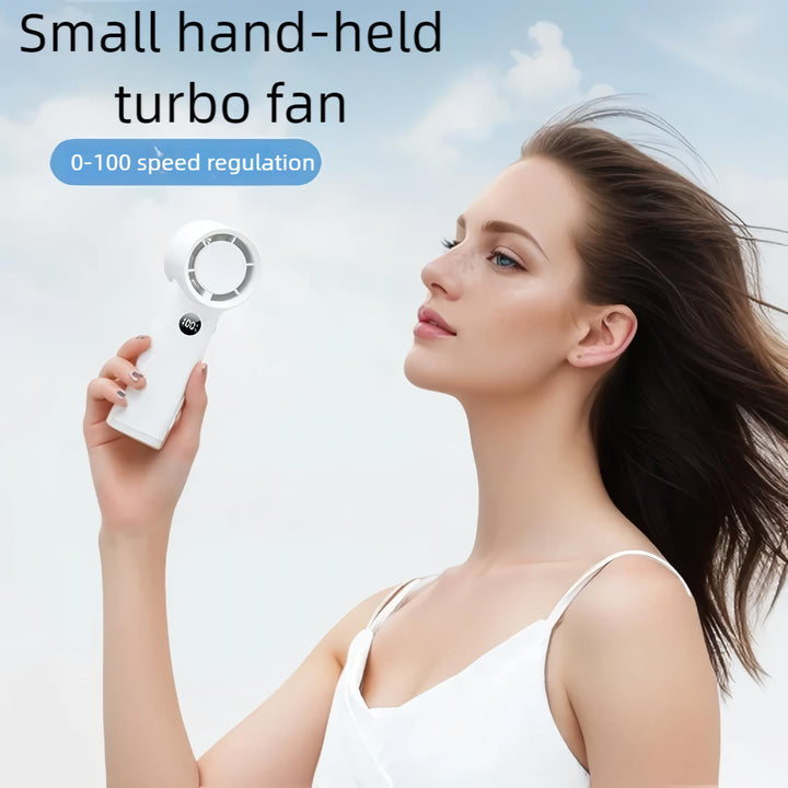 3600mAh USB Rechargeable Handheld Fan with LED Lamp | Stornfield
