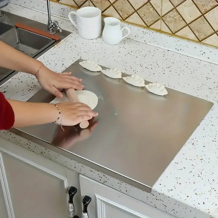 Double-sided cutting board made of stainless steel – Non-slip & hygienic | Perfect for the kitchen | Stornfield
