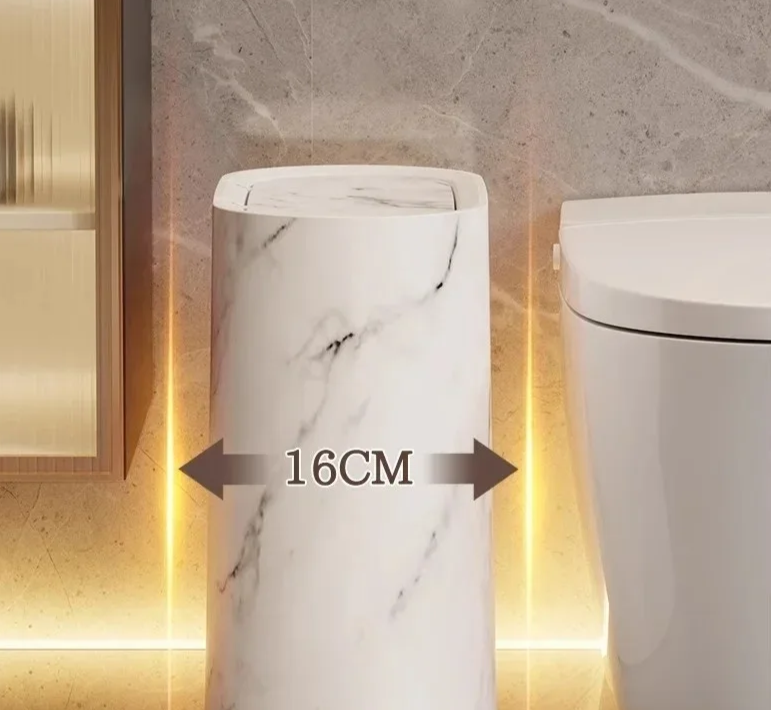 Nordic Marble Design Trash Can Stornfield