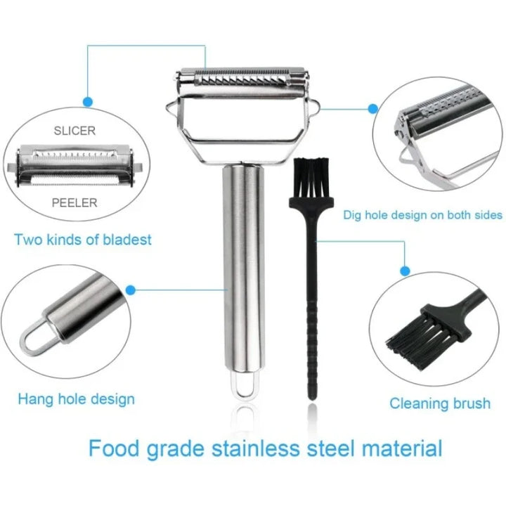DuoSchaaf | DouStornfielde VegetaStornfielde Peeler made of Stainless Steel with Julienne Function | Stornfield