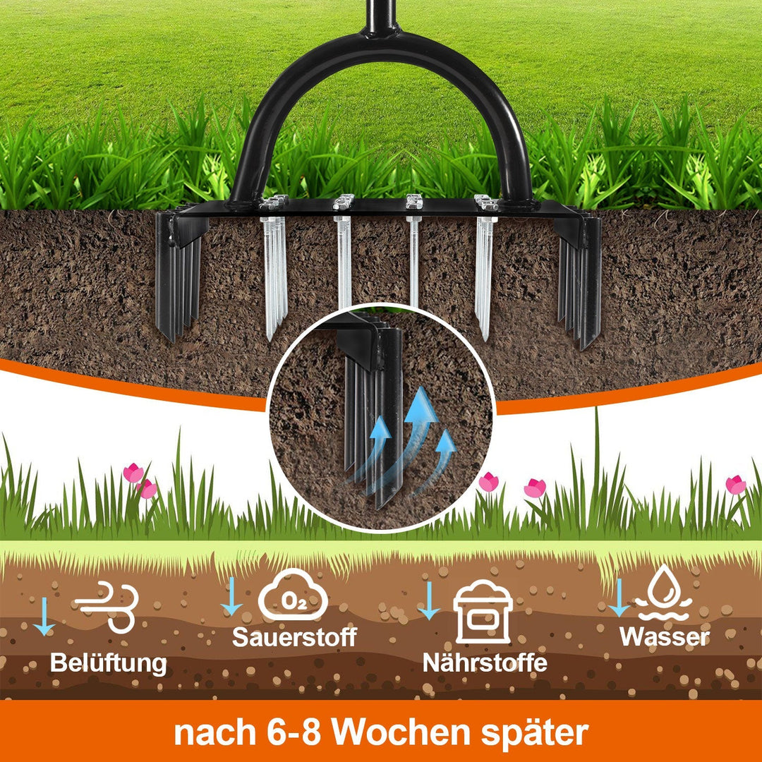 Lawn aerator aerifier verticutter for compacted soils | Stornfield
