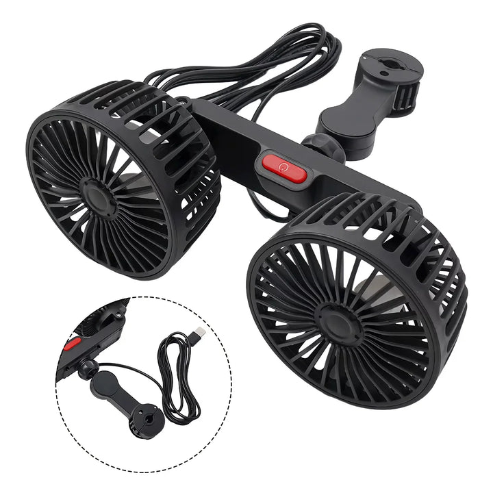 Dual Head Car Seat Cooling Fan | Stornfield