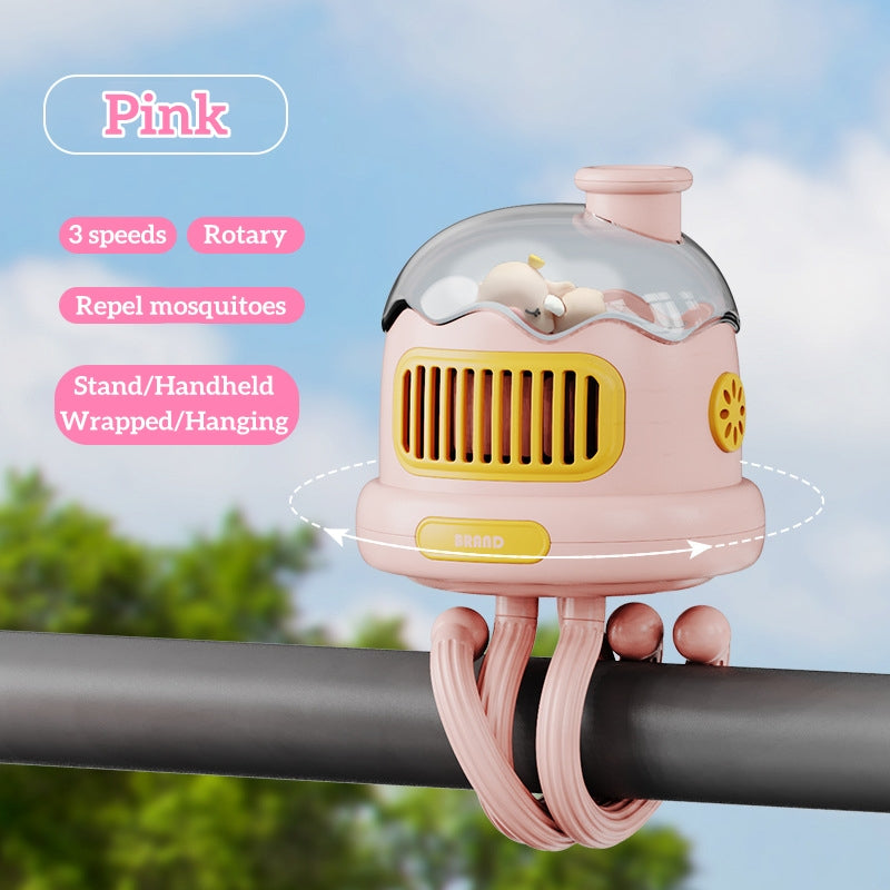 USB Rechargeable Portable Mosquito Repellent Stroller Fan | Stornfield
