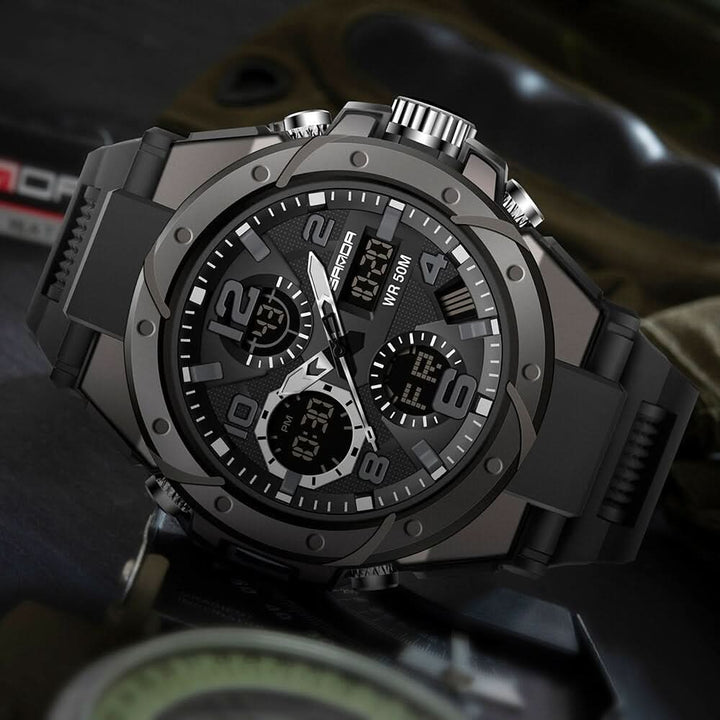 Stornfield | Men’s Military Watch with Analog Digital Display and Features