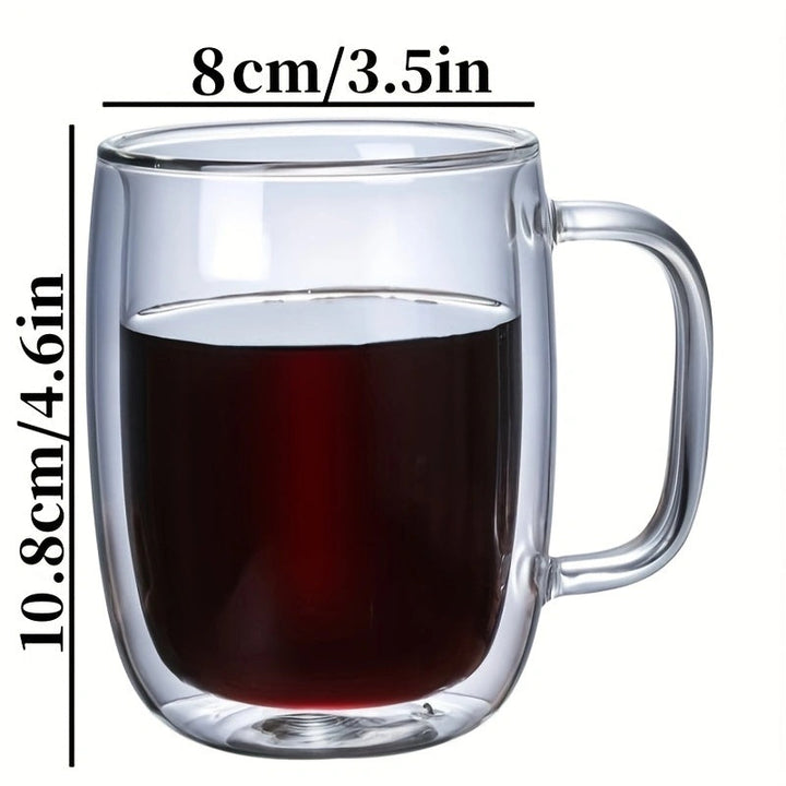 ThermoSip Double-Walled Glass Mug – Borosilicate Glass, Heat Resistant & Elegant | Stornfield