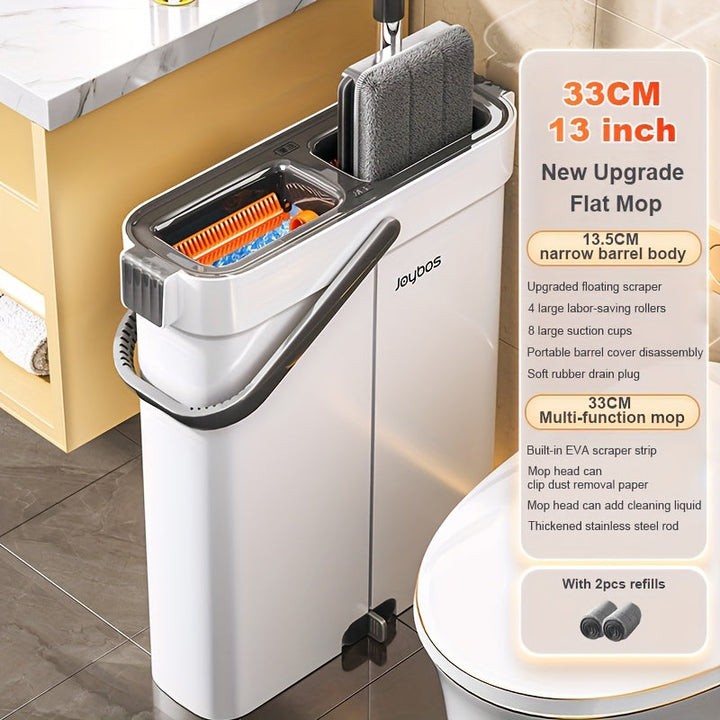 Flat mop set with bucket & wringing system | Stornfield