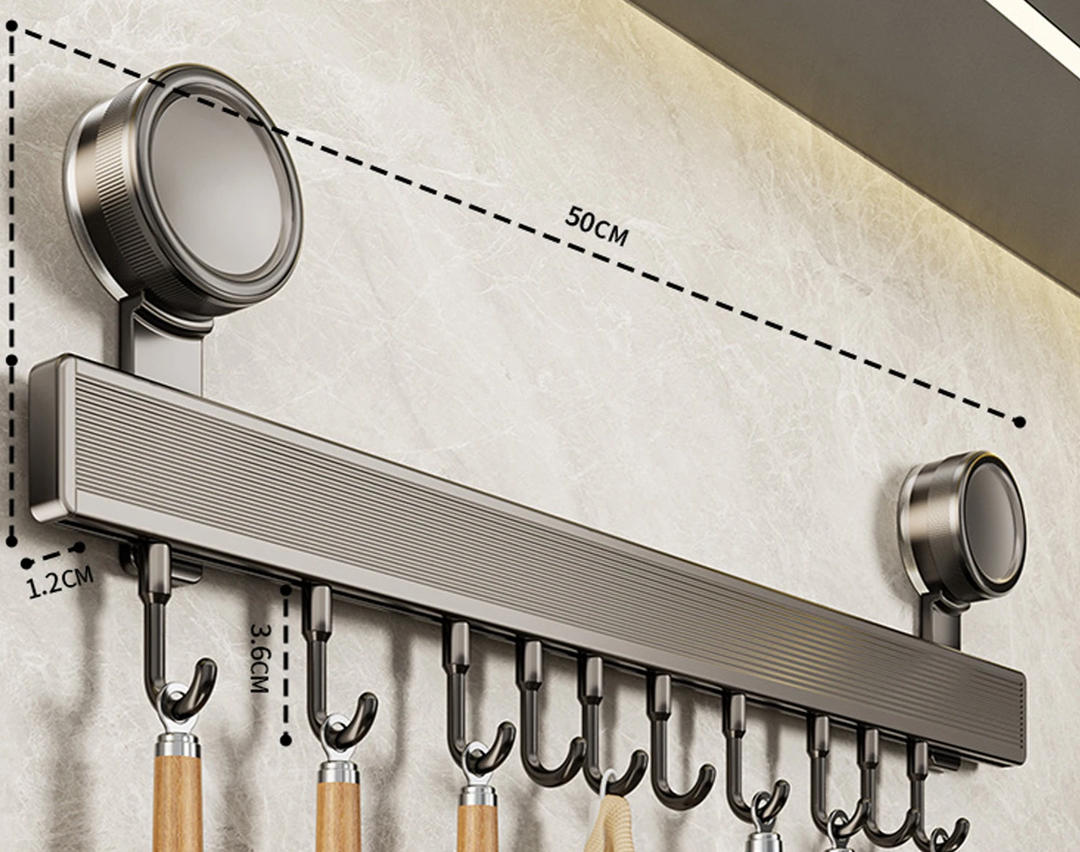 ChefSpace Kitchen Wall Hook Rail Stornfield