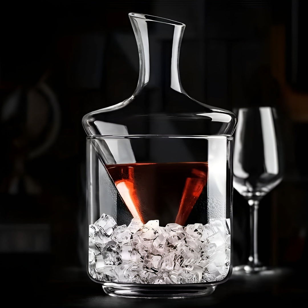 Wine Decanter with Quick Aeration – Elegant Waterfall Design made of Glass | For More Intense Aroma and Stylish Wine Enjoyment | Stornfield