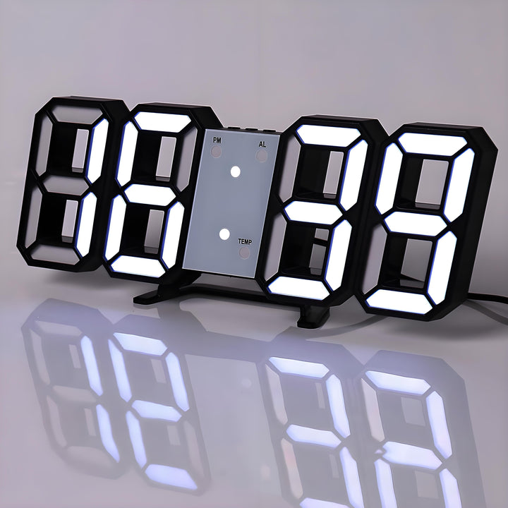 TimeSphere LED 3D Digital Clock with Calendar and Temp Display | Stornfield