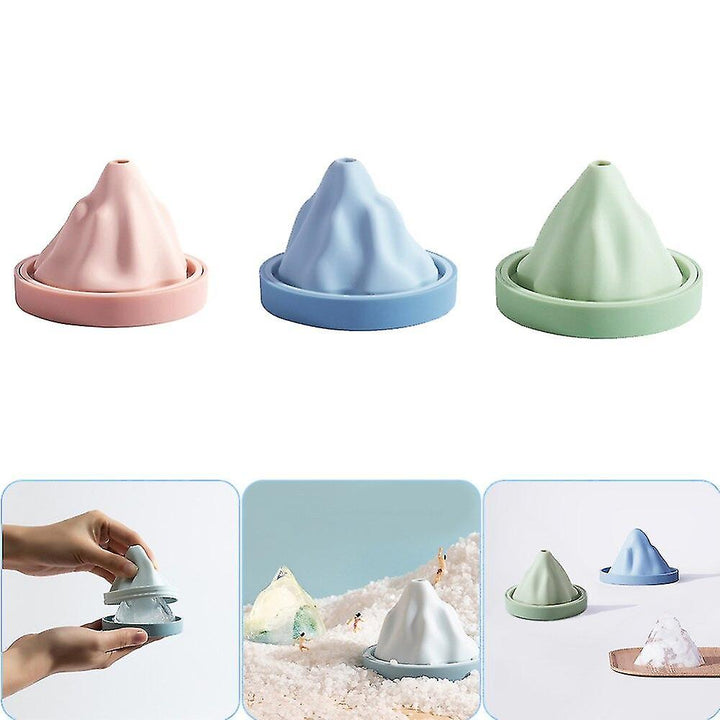 Reusable Silicone Snow Mountain Iceberg Ice Cube Mold with Lid | Stornfield