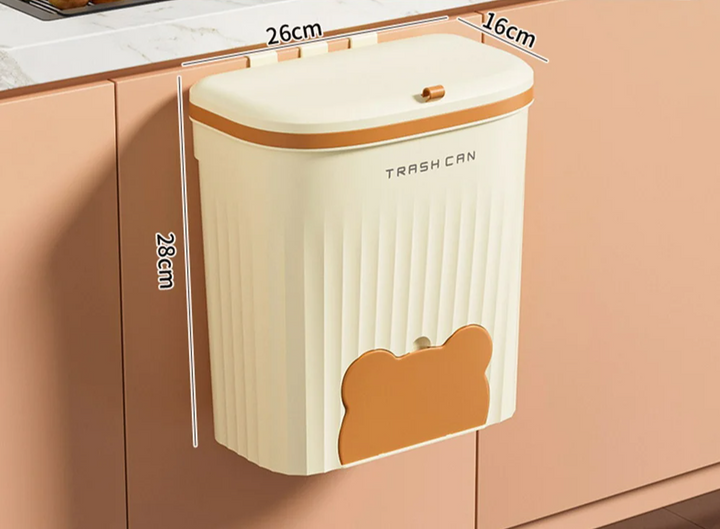 EcoBin Kitchen & Bathroom Wall Trash Can – 8.5L / 12L with Lid Stornfield