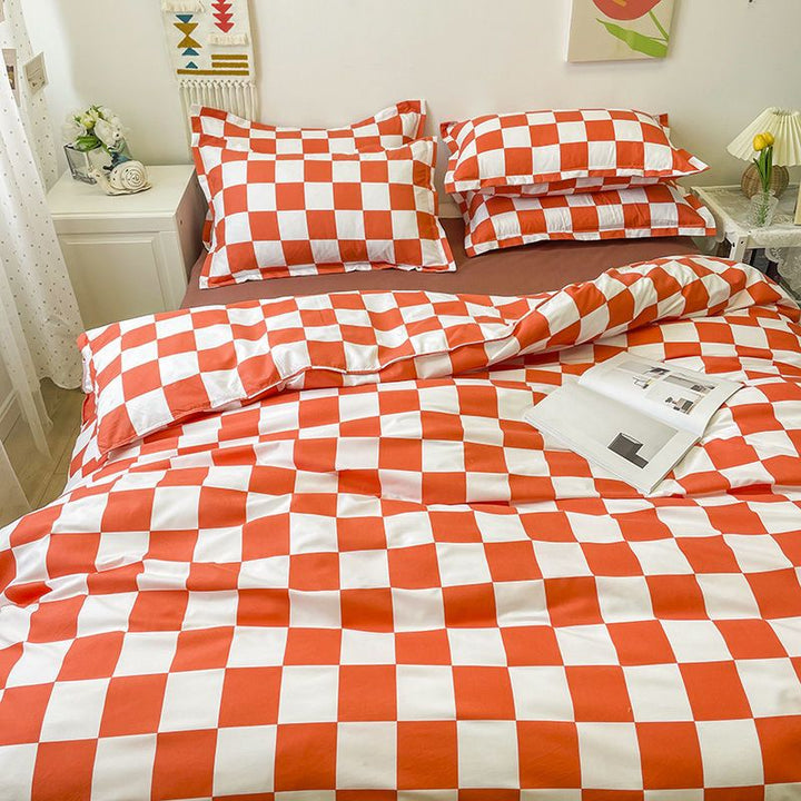 Stornfield | Abstract Check Single Duvet Cover Set