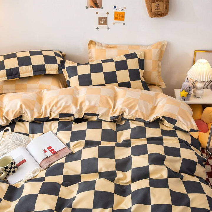 Stornfield | Abstract Check Single Duvet Cover Set