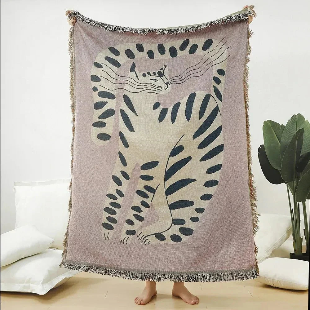 Stornfield | Abstract Woven Wall Hanging Blanket