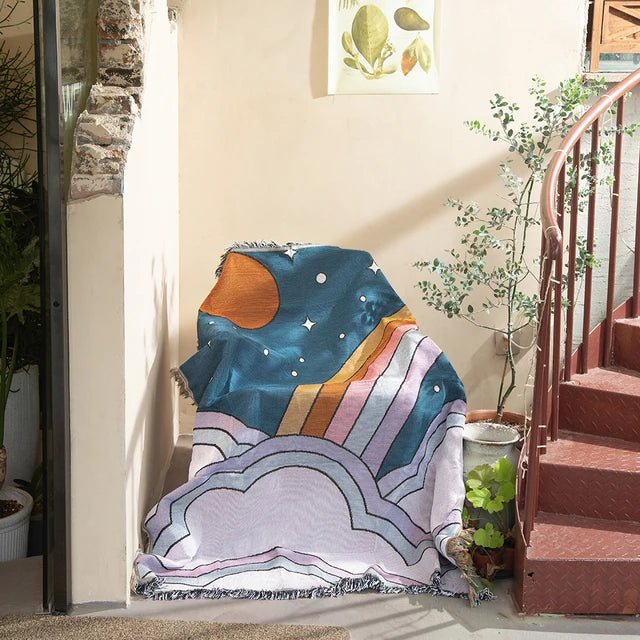 Stornfield | Abstract Woven Wall Hanging Blanket