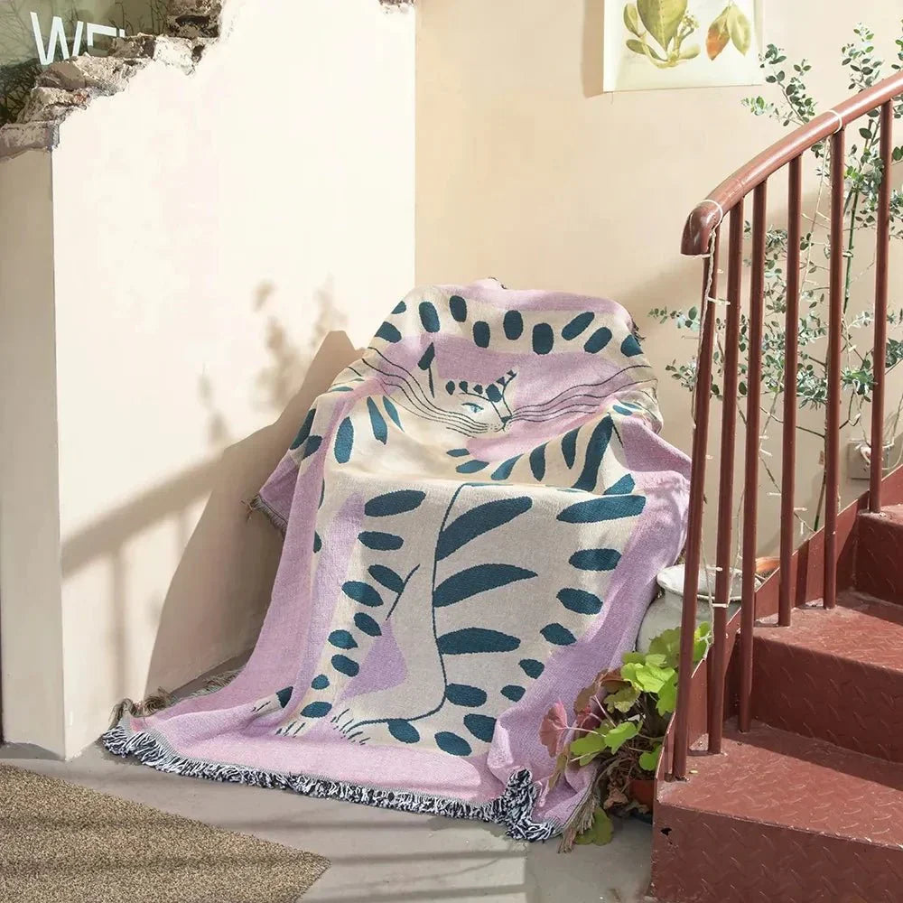 Stornfield | Abstract Woven Wall Hanging Blanket