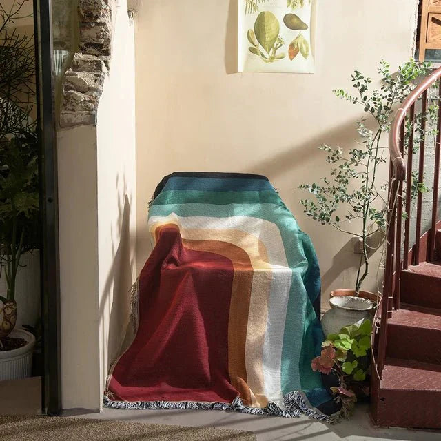 Stornfield | Abstract Woven Wall Hanging Blanket