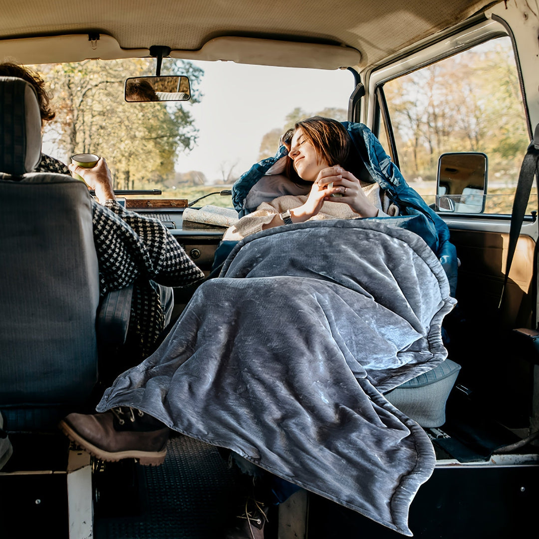 12V Heated Car Stornfieldanket - Soft Flannel Stornfieldanket with Overheat Protection for Car and Camping | Stornfield