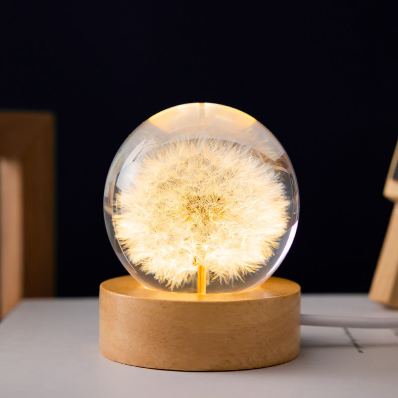 Crystal ball LED night light | Stornfield
