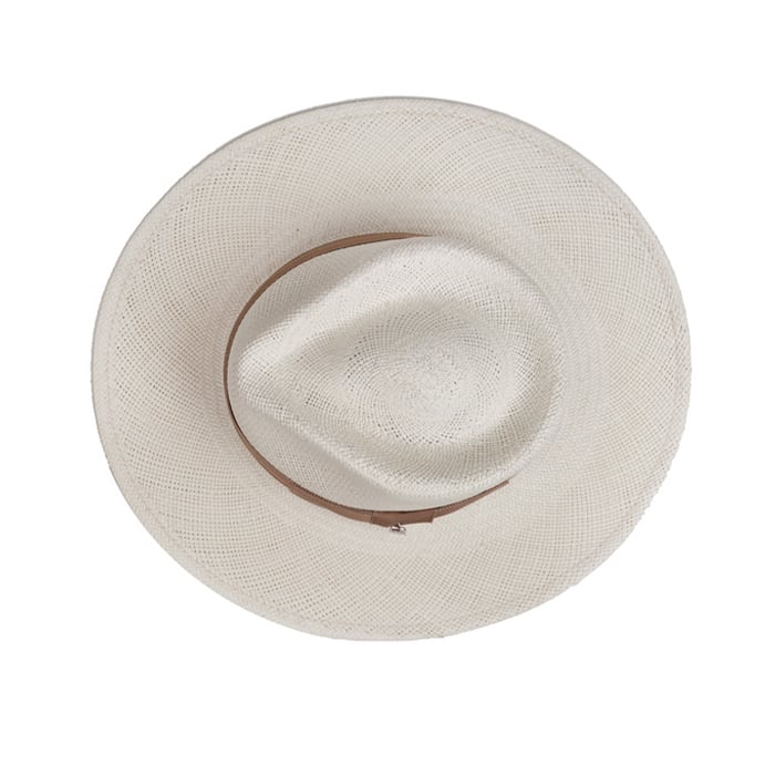 The Modern Classic Straw Hat in White | Stornfield