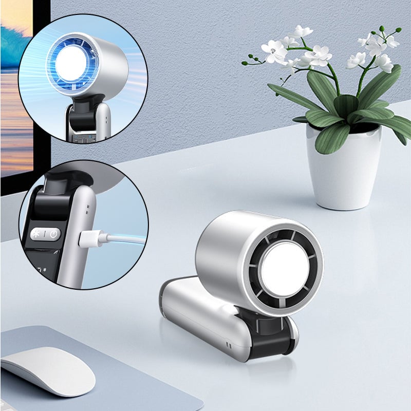Folding Mini Handheld High-Speed USB Rechargeable Turbo Fan | Stornfield