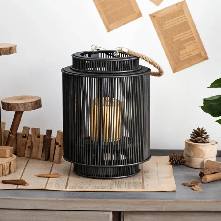 Imitation Bamboo LED Candle Lantern Stornfield