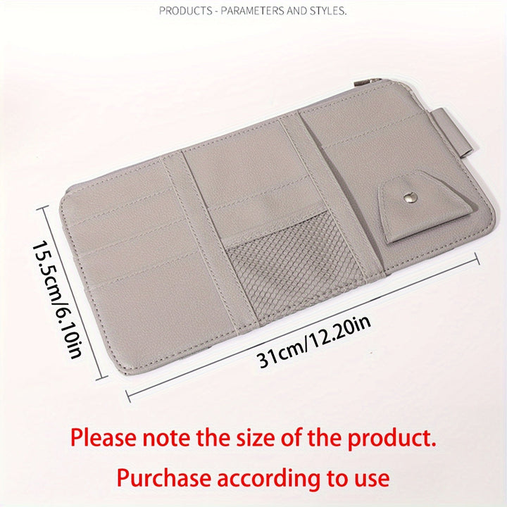 Sunscreen Organizer Car made of PU Leather | Stornfield