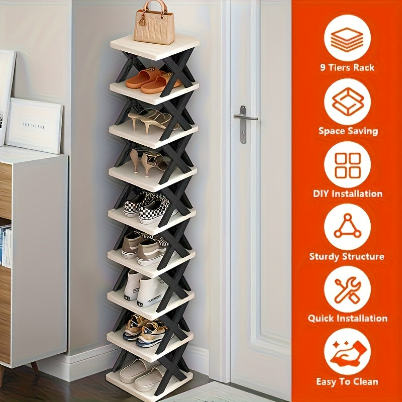 Narrow Shoe Rack Tower | Stornfield